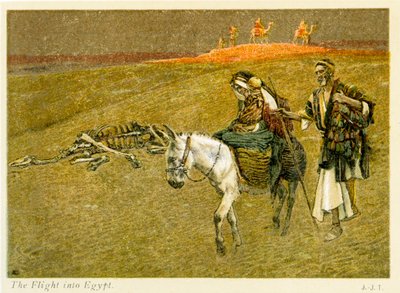 The Flight into Egypt by James Jacques Joseph after Tissot