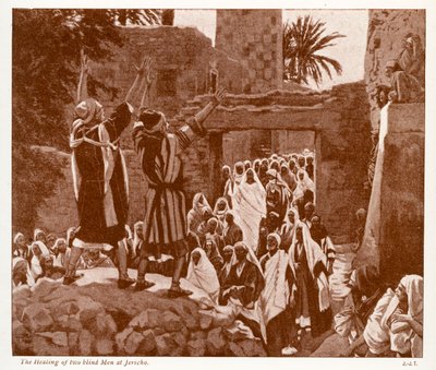 The Healing of Two Blind Men in Jericho by James Jacques Joseph after Tissot