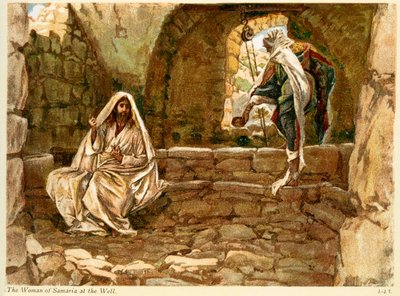 The Woman of Samaria at the Well by James Jacques Joseph after Tissot