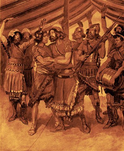 The Friendship of Jonathan and David by James Jacques Joseph after Tissot