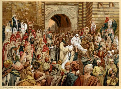 Young Man, I Say unto Thee, Arise by James Jacques Joseph after Tissot