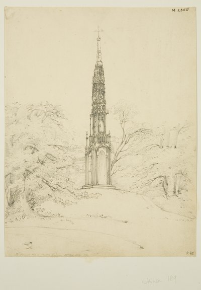 Bristol High Cross in Stourhead Gardens, 25th May 1819 by James Johnson
