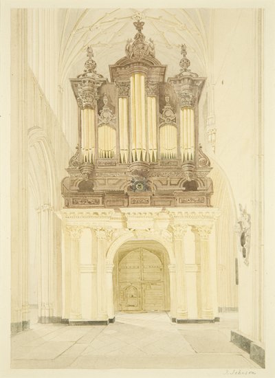 Organ and Organ Loft of St Mary Redcliffe by James Johnson