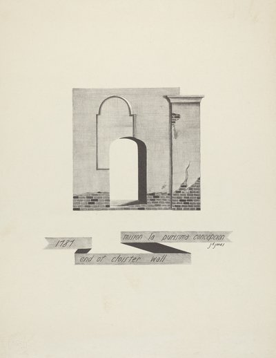 Mision La Purisima Concepcion - End of Cloister Wall by James Jones