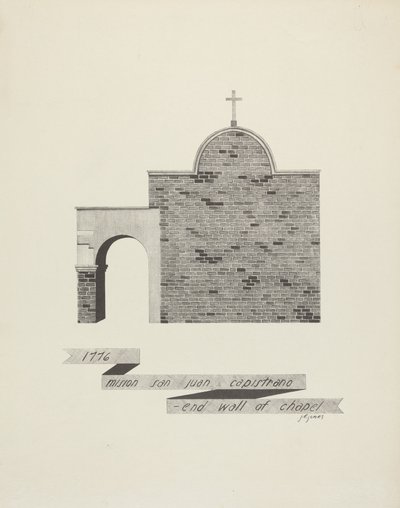 Mision San Juan Capistrano - End of Chapel Wall by James Jones