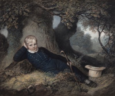 Edgeworth King, Lying Against a Tree by James Junior Sharples