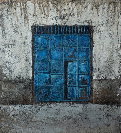 Weathered Blue Window by James Kamande