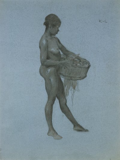Negress Carrying a Basket of Vegetables by James Kerr Lawson