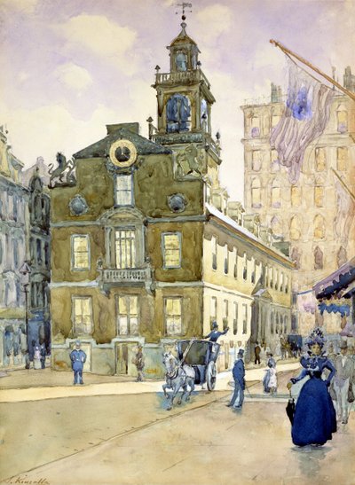 The State House from Park Street, Boston by James Kinsella