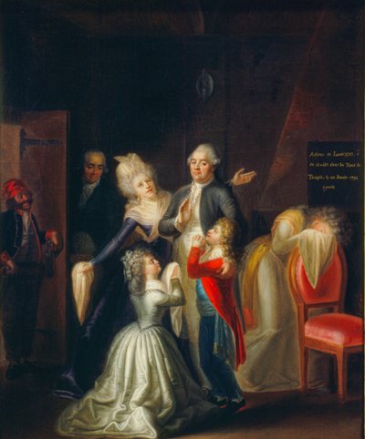 The Last Farewells of Louis XVI to His Family by Jean-Jacques Hauer by James L Stanfield