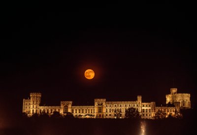 Moonrise Over Windsor Castle, Windsor, England by James L Stanfield