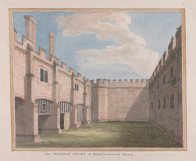 Herstmonceux Castle, East Sussex: The Chicken Court by James Lambert  of Lewes