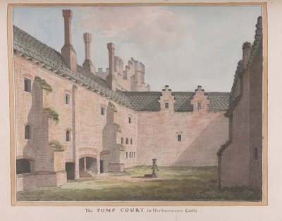 Herstmonceux Castle, East Sussex: The Pump Court by James Lambert  of Lewes