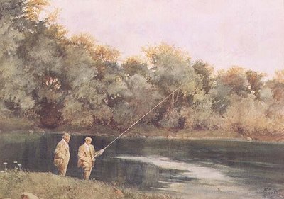 At the Vale of Health Pond, Hampstead Heath by James Loxham Browne