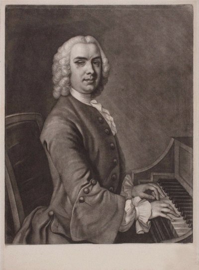 Portrait of the Organist and Composer John Stanley 1712-1786 by James MacArdell