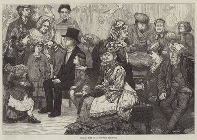 Holiday Time at a Waxwork Exhibition by James Macbeth