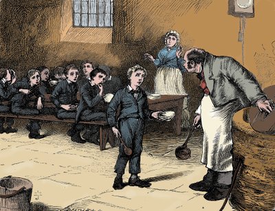 Scene from Oliver Twist by Charles Dickens by James Mahoney