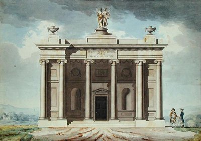 Elevation of a Design for a Private Theatre by James Malton