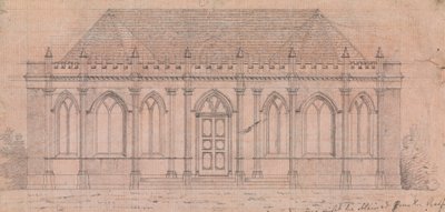 Preparatory Drawing for Design 20, Plate 18 of A Collection of Designs for Rural Retreats by James Malton