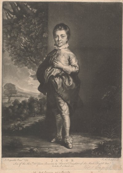 Jacob, Son of the Honorable William Bouverie by James McArdell