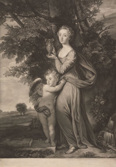 Miss Frances Greville and Her Brother as 