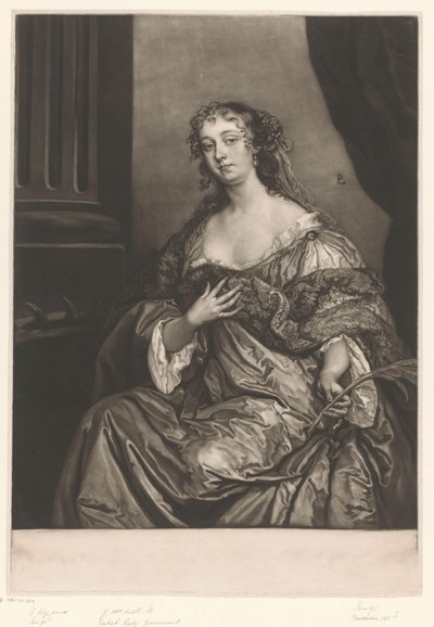 Portrait of Elizabeth Hamilton as Saint Catherine by James McArdell
