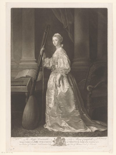 Portrait of Mary Coke by James McArdell