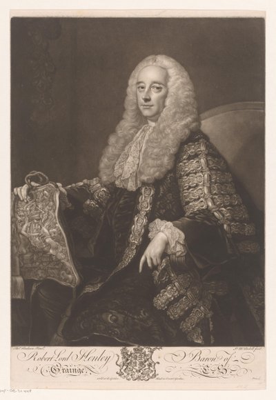 Portrait of Robert Henley by James McArdell