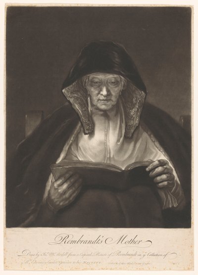 Portrait of an Old Woman Reading (Rembrandt