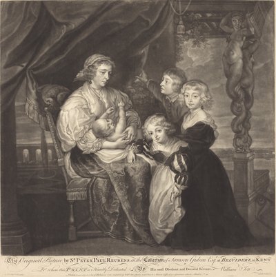 The Gerbier Family by James McArdell after Sir Peter Paul Rubens