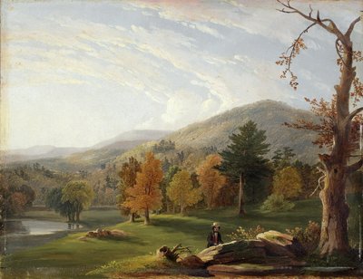View Among the Helderbergs, Catskills in the Distance by James McDougal Hart