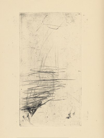 Impressions from Cancelled Plates by Whistler - Young Woman Lying on Couch by James Abbott McNeill Whistler