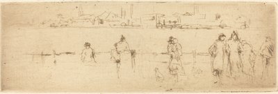 A Sketch on the Embankment by James Abbott McNeill Whistler