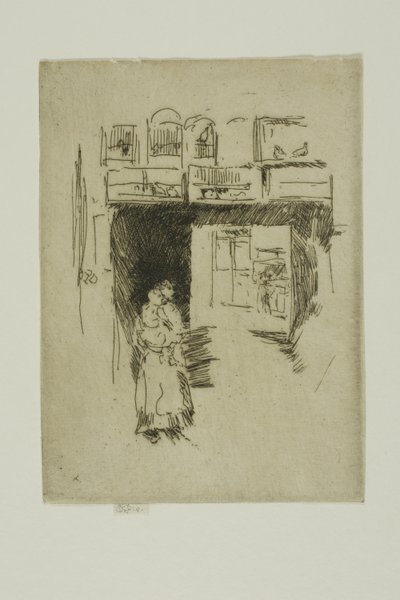 Bird Shop - Seven Dials by James Abbott McNeill Whistler