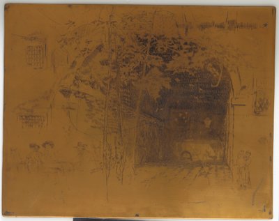 Cancelled Printing Plate for The Traghetto, No. 2 by James Abbott McNeill Whistler