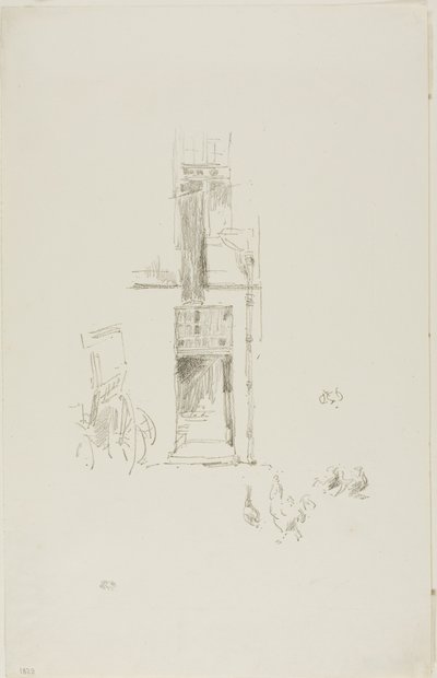 Cocks and Hens, Hôtel Colbert by James Abbott McNeill Whistler