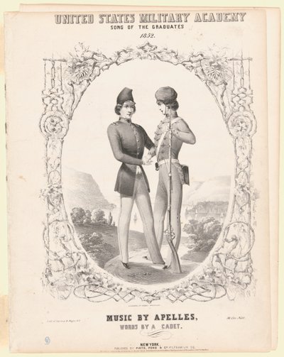 Design cover for West Point Song of the Graduates by James McNeill Whistler