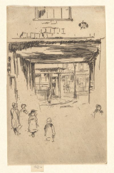 Drury Lane, from the Second Venice Set (A Set of Twenty-six Etchings) by James Abbott McNeill Whistler