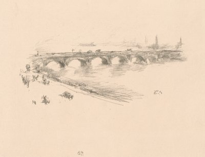 Evening, Little Waterloo Bridge by James Abbott McNeill Whistler