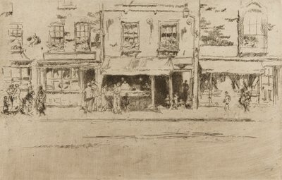 Fish Shop, Chelsea by James Abbott McNeill Whistler