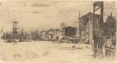 Free Trade Wharf by James Abbott McNeill Whistler