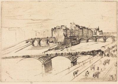 Île de la Cité, Paris by James McNeill Whistler