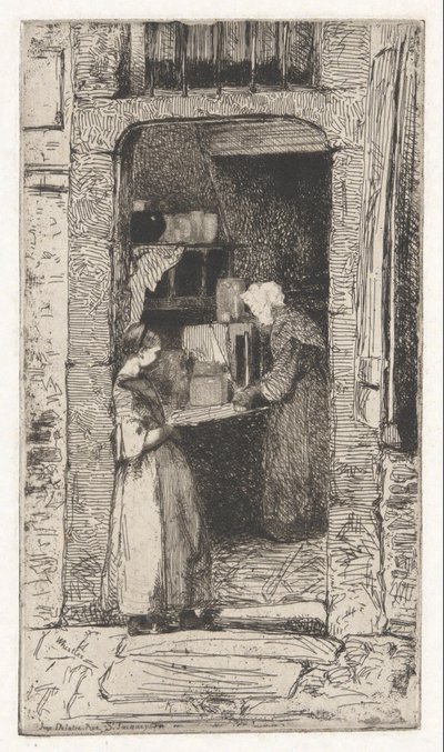 The Mustard Seller, from the French Set by James Abbott McNeill Whistler