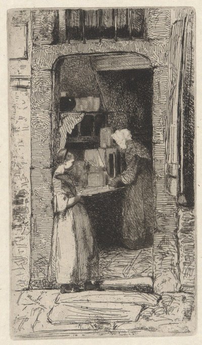 The Mustard Seller, from the French Set (Twelve Etchings from Nature) by James McNeill Whistler