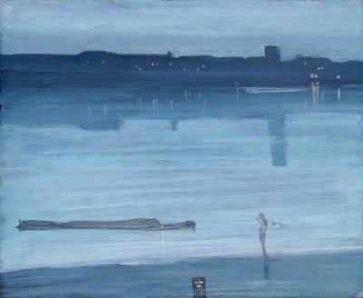 Nocturne: Blue and Silver - Chelsea by James McNeill Whistler