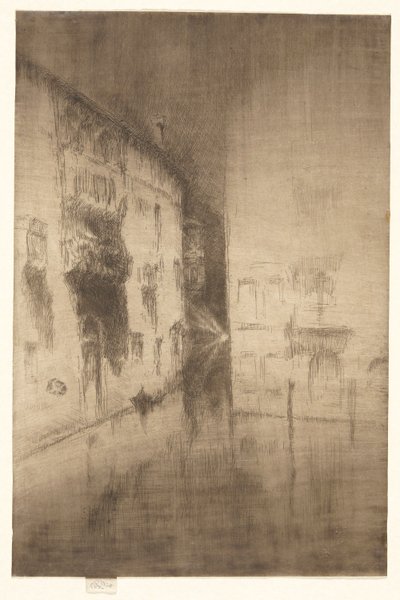Nocturne: Palaces, from the Second Venice Set (A Set of Twenty-six Etchings) by James Abbott McNeill Whistler