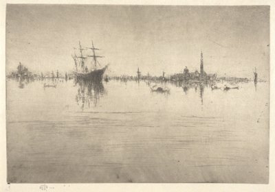 Nocturne, from the First Venice Set (Venice, A Series of Twelve Etchings) by James McNeill Whistler