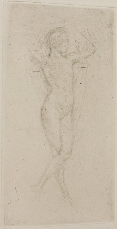 Nude Girl with Arms Raised by James Abbott McNeill Whistler