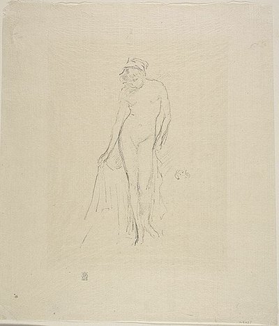 Nude Model, Standing by James Abbott McNeill Whistler
