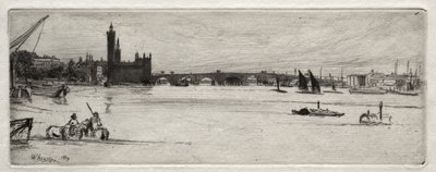 Old Westminster Bridge by James McNeill Whistler